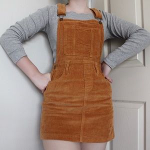 American Apparel Corduroy Overall Dress